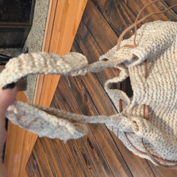 Aranaz sansy raffia bucket bag - Picture 4 of 13